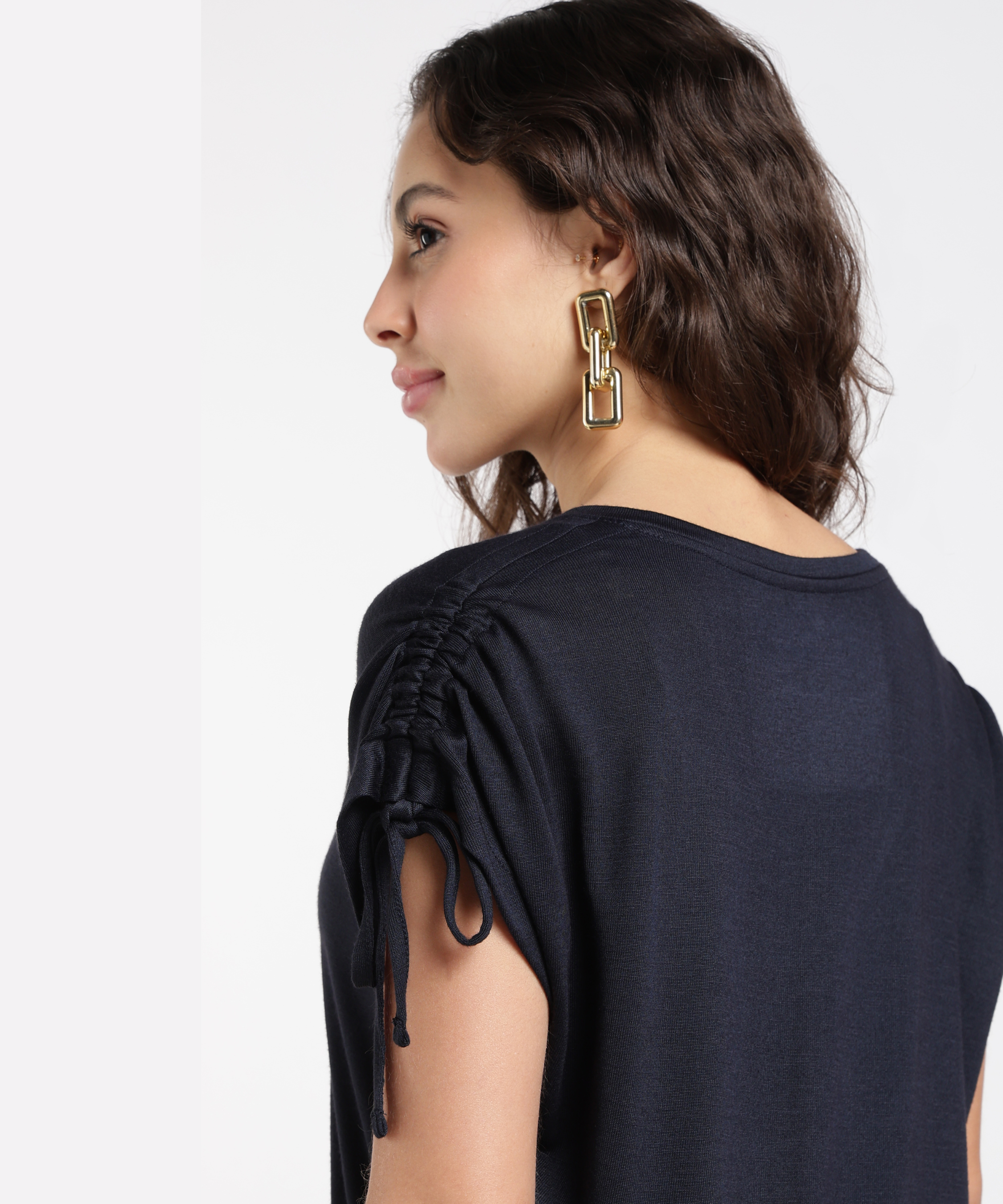 Women’s V-Neck Tie-Sleeve Tee