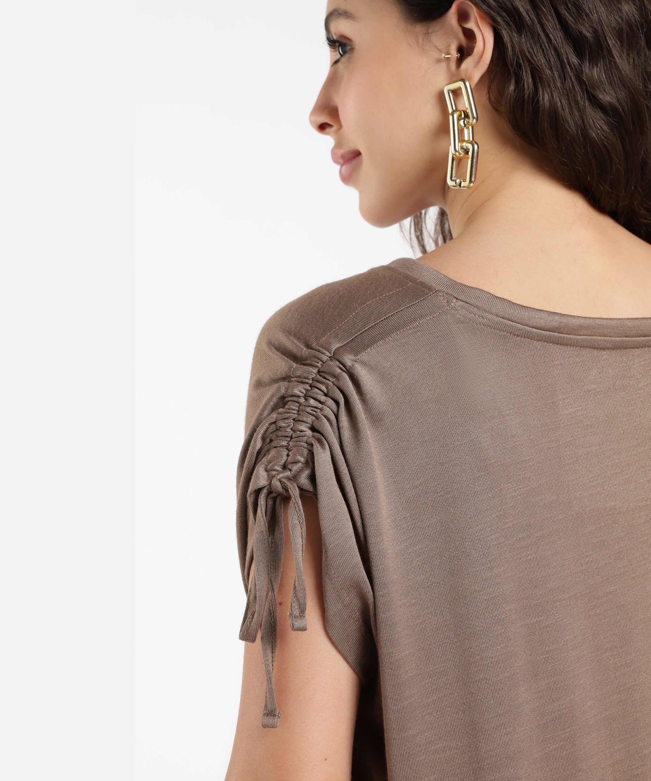 Women’s V-Neck Tie-Sleeve Tee