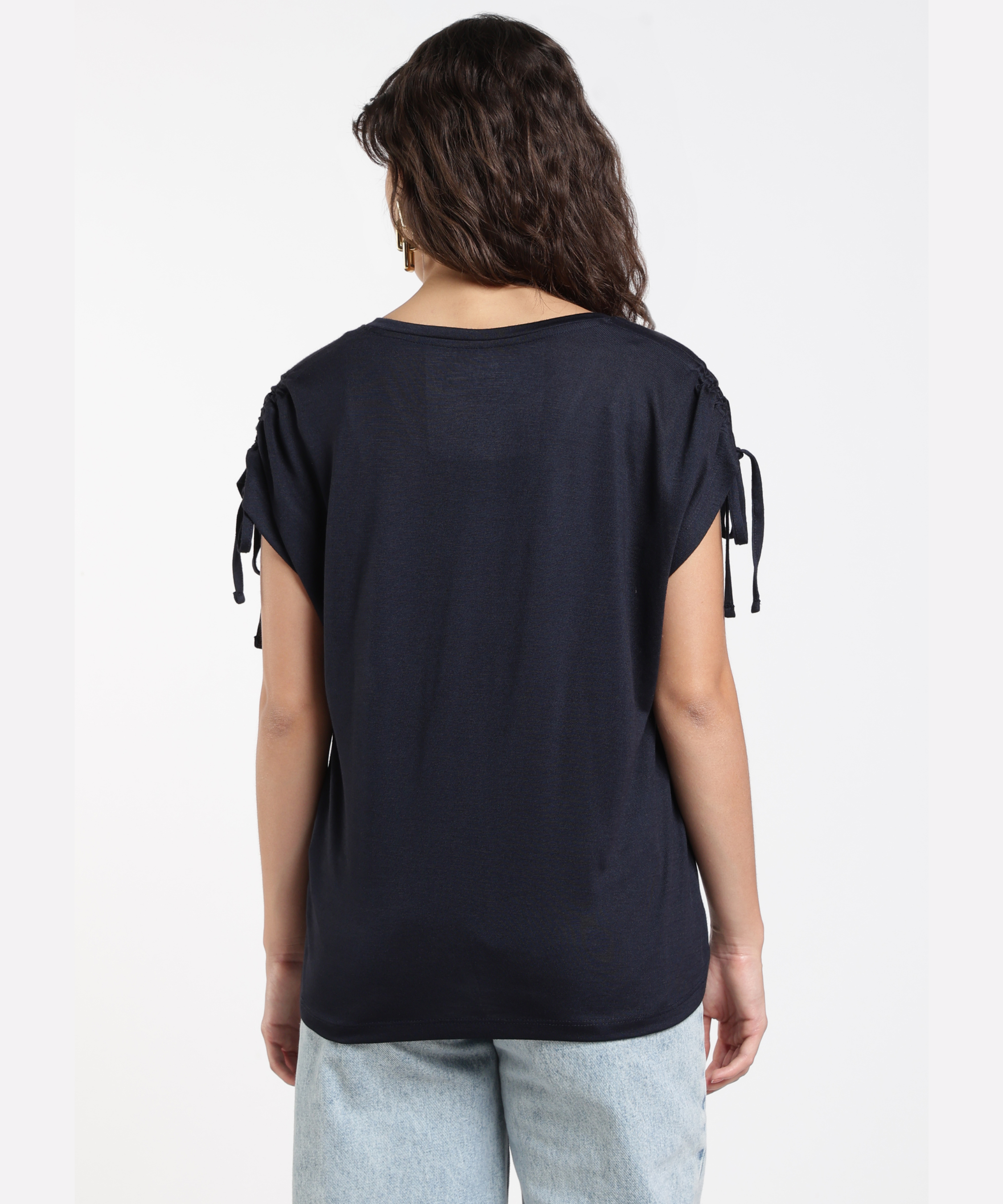 Women’s V-Neck Tie-Sleeve Tee